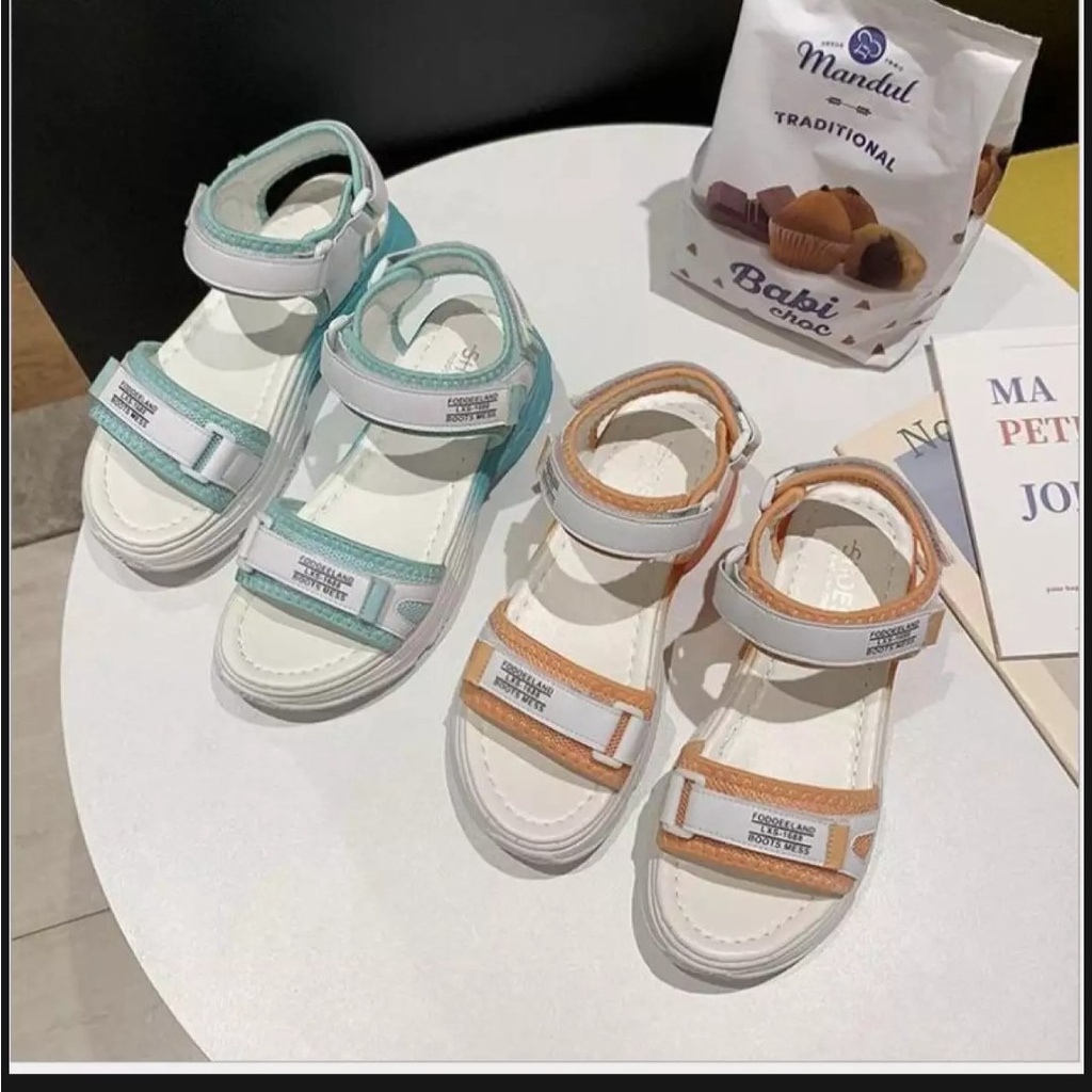 Dép quai hậu quai dán học sinh đi học đế nhẹ êm chân mẫu mới siêu xinhh 009