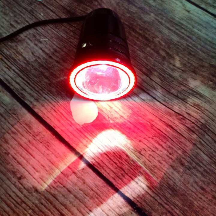 Đèn Led trợ sáng U7 ba chế độ ánh sáng viền màu đỏ - A272