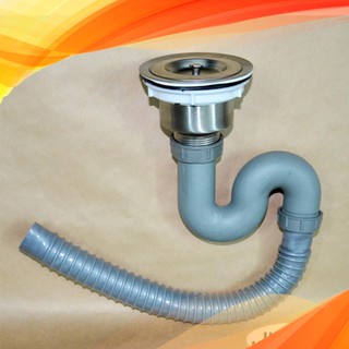 [Mã LIFEBKA5 giảm 10% tối đa 1 Triệu đơn 500k] Bộ xi phông ống xả chậu rửa chén bát đơn 9015 ( Loại 11cm)