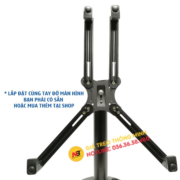Bộ Kẹp Dành Cho Màn Hình Máy Tính - Không Có Lỗ Ốc Treo Vesa 17 - 27 Inch - Model: XL101