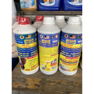 Nước thông cống Thái Bảo 1kg6 giúp đánh sạch vết bẩn, không còn hôi thối