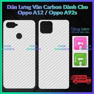 Miếng dán lưng cacbon Oppo A12 / Oppo A92s