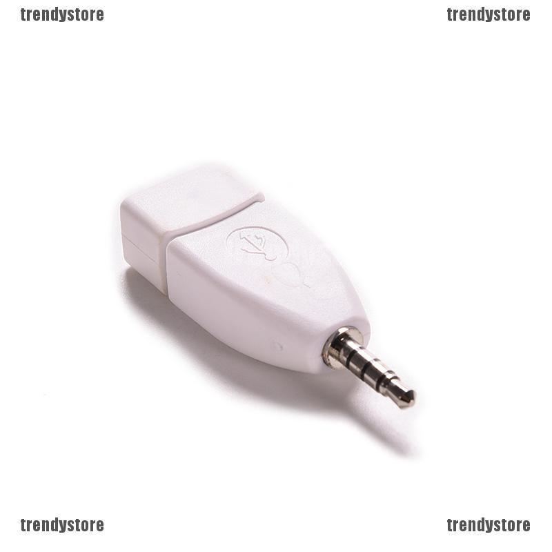 THIET Giắc Chuyển Đổi Từ 3.5Mm Male Aux Audio Plug Sang Usb 2.0 Female