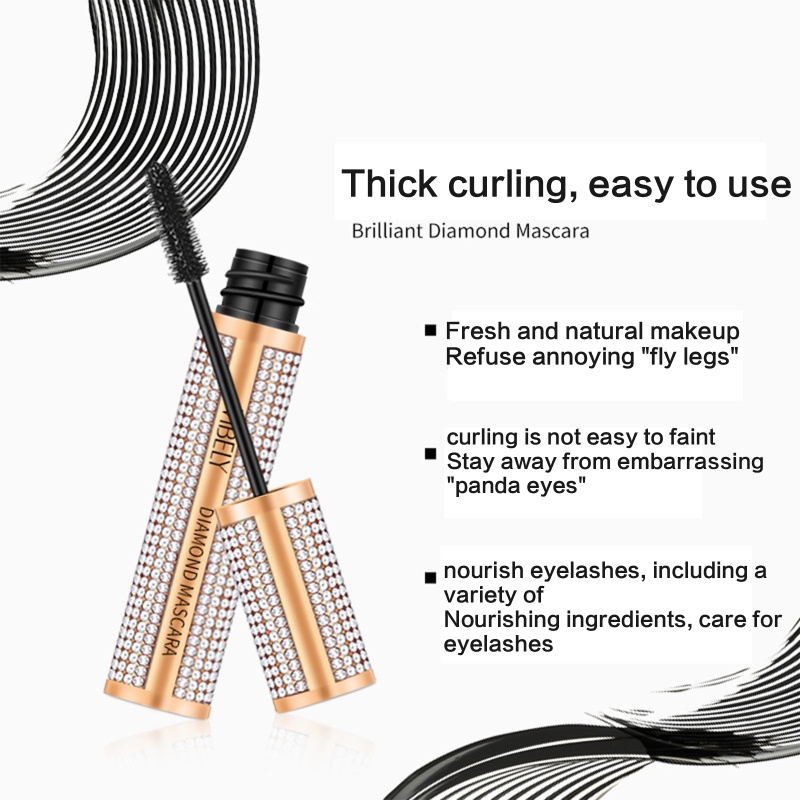 Mascara Sợi Tơ 4D Màu Đen Làm Dày Và Dài Mi Tự Nhiên Lâu Trôi brroa