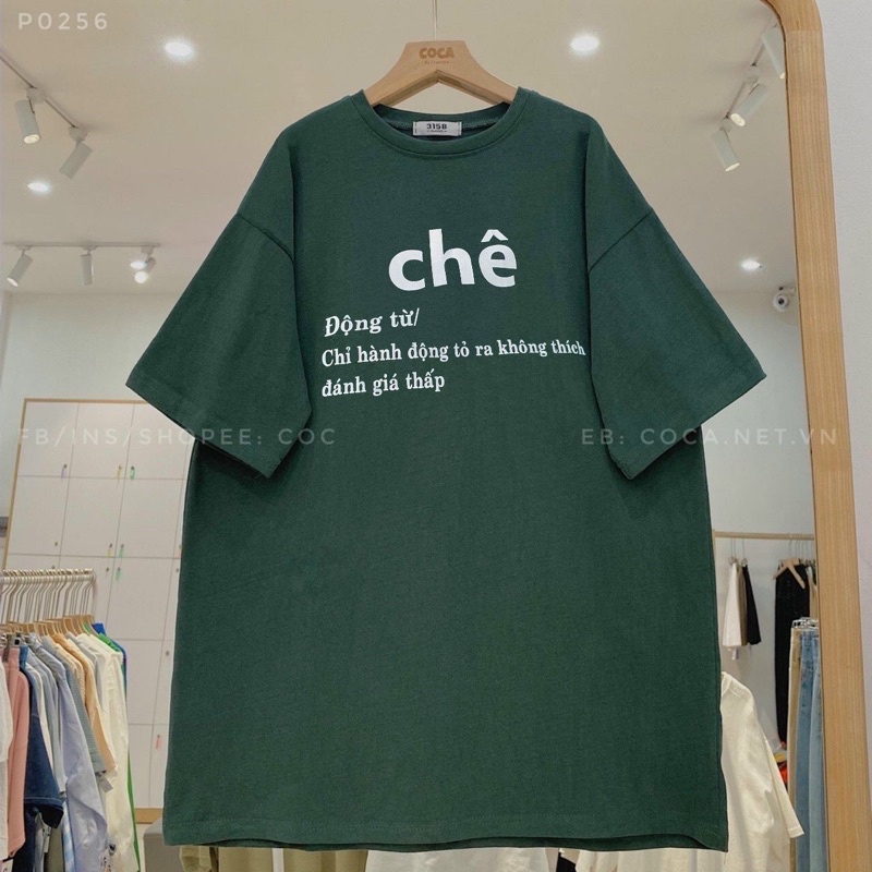 Áo thun chê form rộng tay lỡ