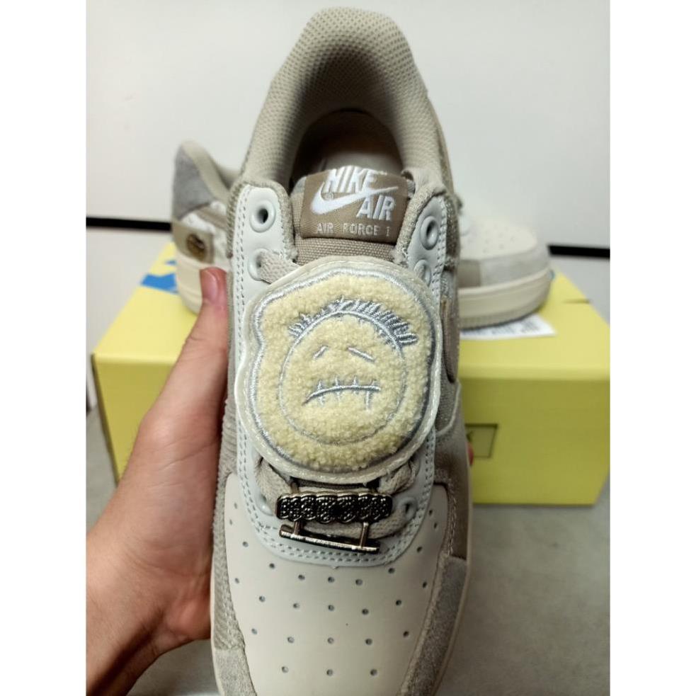 [HÀNG FULL BOX + BILL] Giày Thể Thao/ Sneaker Nam Nữ AF1 Travis Scott Grey White Trắng Xám | BigBuy360 - bigbuy360.vn