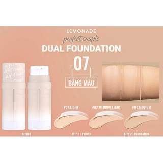 Lemonade Kem nền Couple Dual Foundation