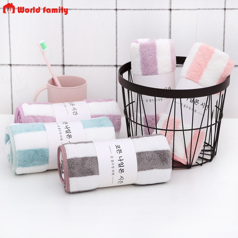 Khăn Lau Mặt Lông Cừu Hàn Quốc 35x75cm Khăn Siêu Mềm Mịn Siêu Thấm Hút Nước