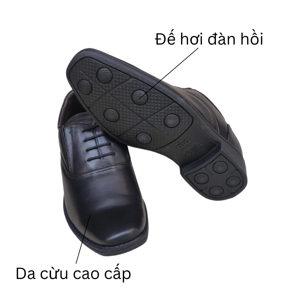Giày da cừu đế hơi nam cao cấp ASECO 32 MÃ 32M - 729