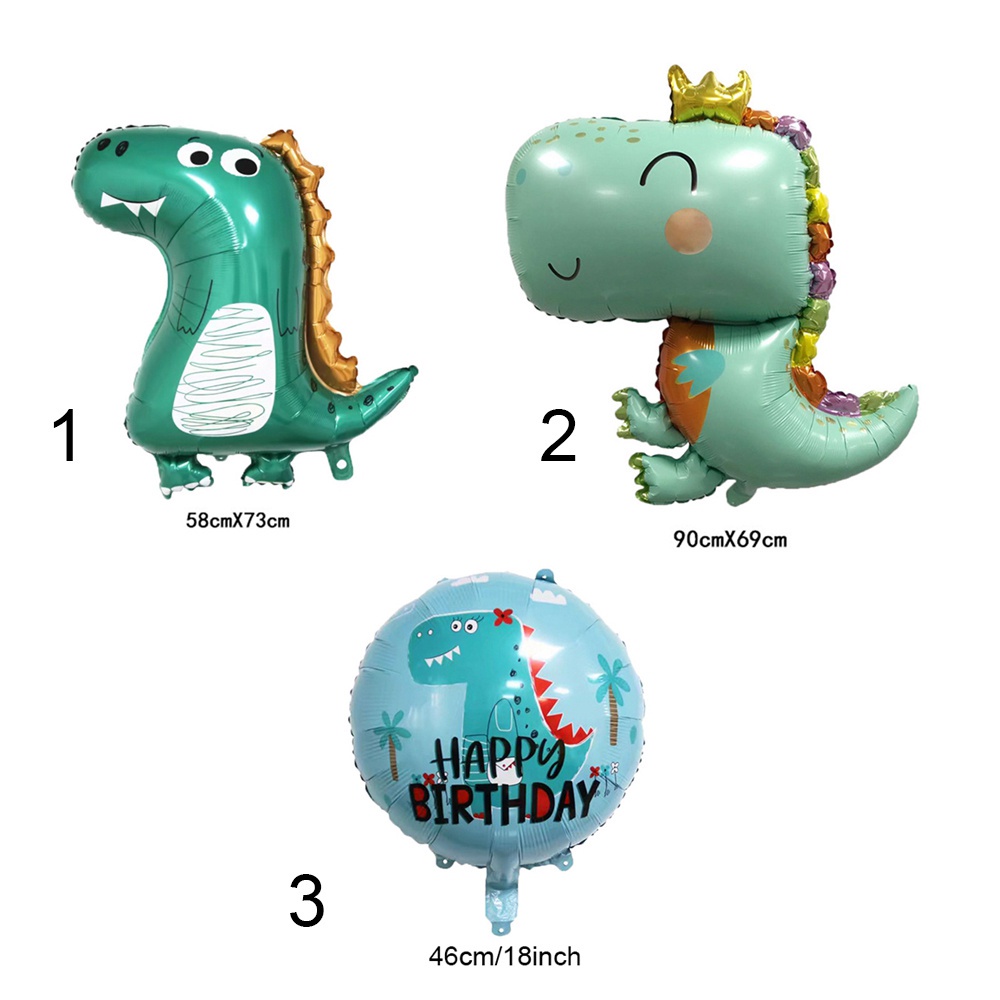Bong Bóng Hình Khủng Long Hoạt Hình Trang Trí Tiệc Sinh Nhật Cho Bé