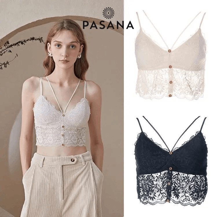 [Xả - Dọn Kho] Áo Bra Ren Áo Lót Nữ Bralette Hoa Khuy Trước Gợi Cảm Tôn Vòng Một Sexy Quyến Rũ Pasana069