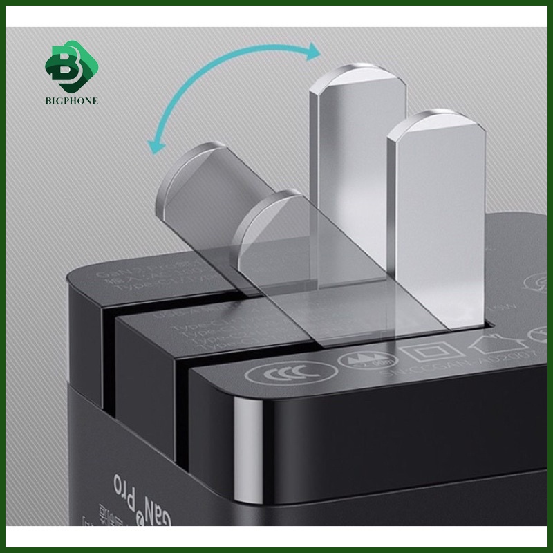 Củ sạc Baseus 65W GaN 2 Pro -12 Tháng Chính Hãng.