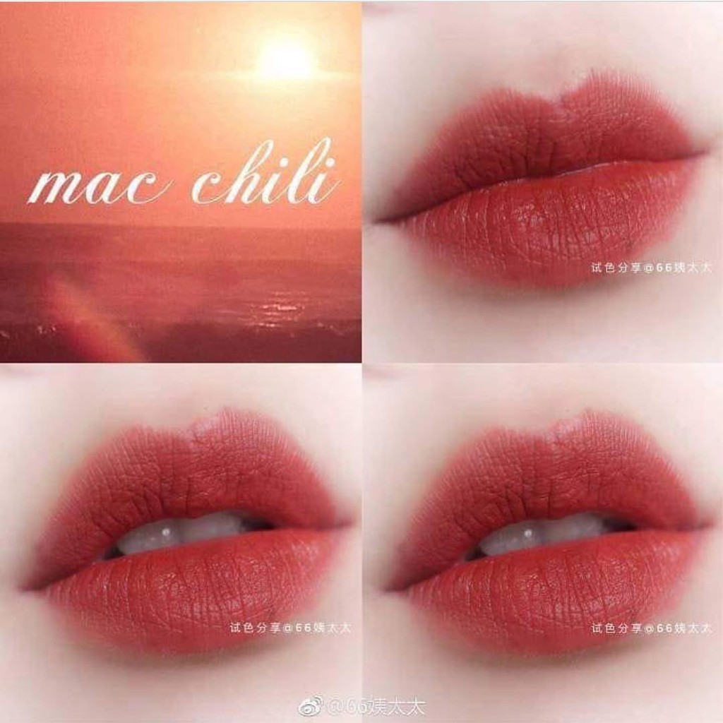 Son MAC Matte Lipstick Màu Ruby Woo,Lady Danger, Chili, Marrakesh
