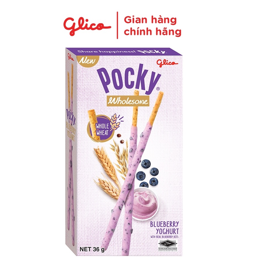 Combo 4 Bánh Que Pocky Ngon Khỏe Đẹp Vị Sữa Chua Việt Quất