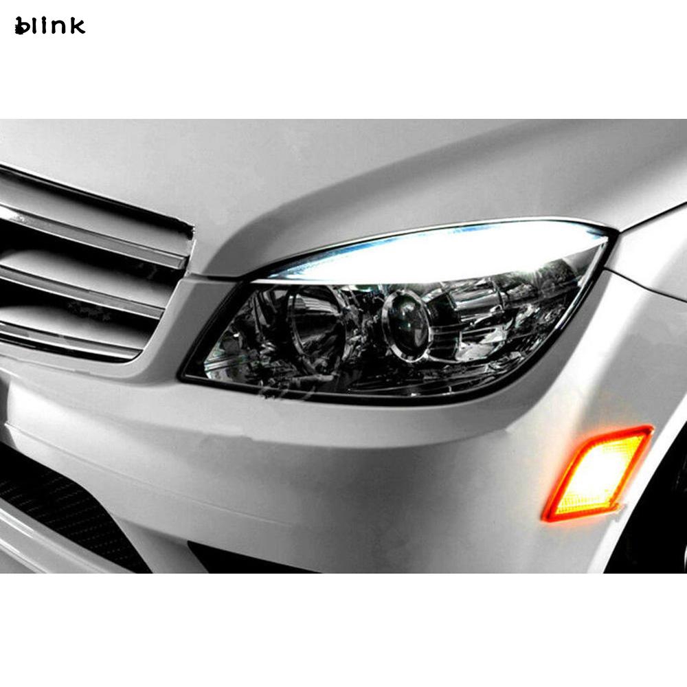 Set 4 đèn xe hơi LED 10 bóng ánh sáng trắng 6000k cho Mercedes-Benz W204