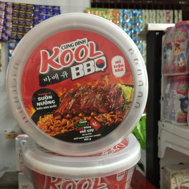 MÌ TRỘN CUNG ĐÌNH KOOL BBQ SƯỜN NƯỚNG HÀN QUỐC 105g