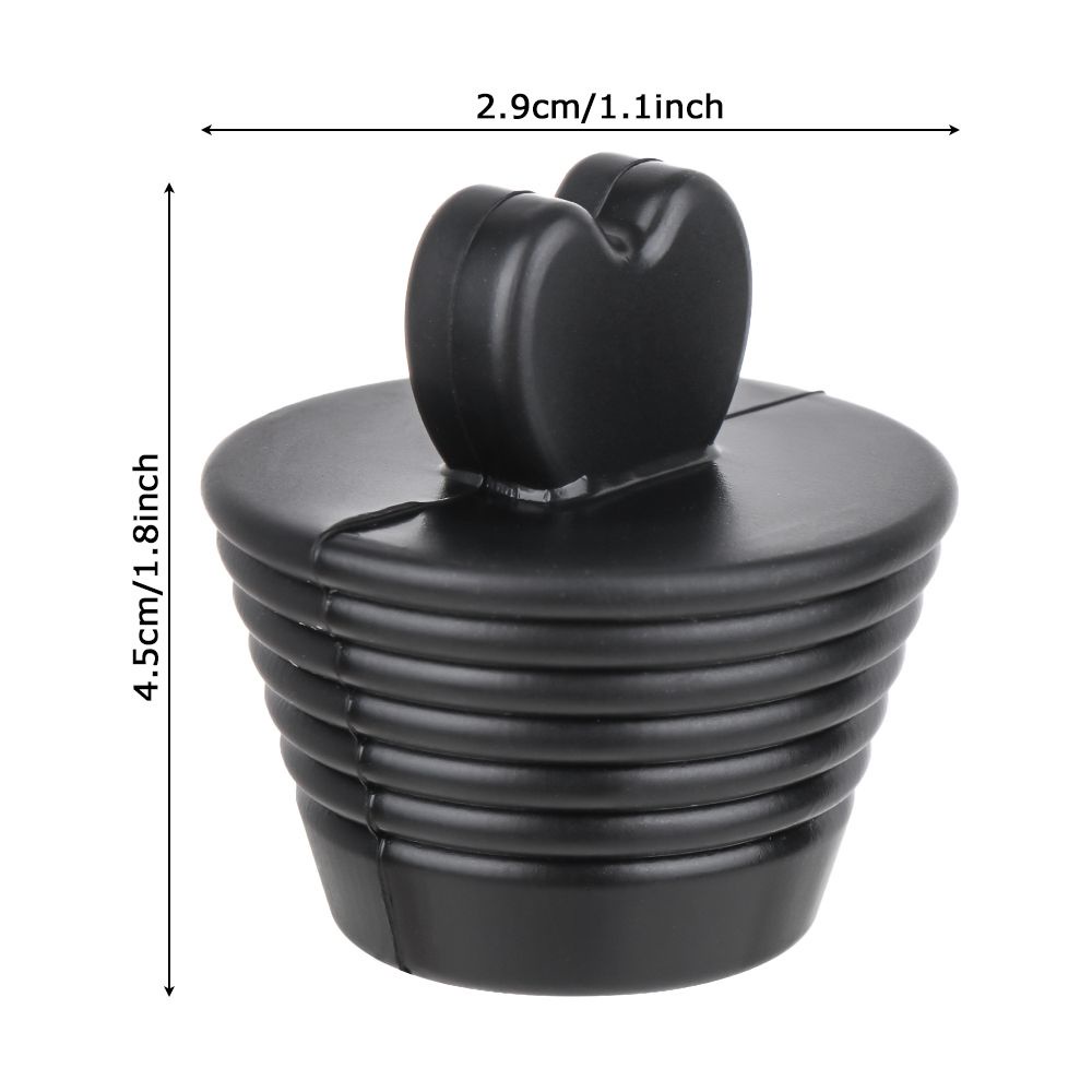Nút Silicon Chặn Lỗ Thoát Nước Bồn Tắm/Bồn Rửa Chén Màu Đen Nhiều Màu Tiện Dụng Cho Phòng Tắm/Nhà Bếp