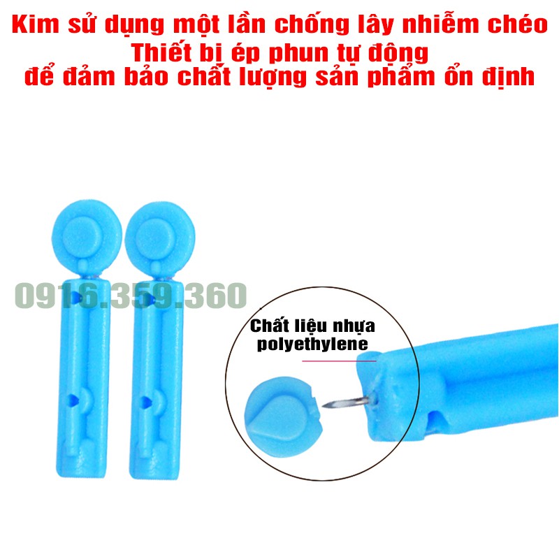 Bút Chích Máu Tiểu Đường Giác Hơi 1 Đầu Kim Đồng Nguyên Chất