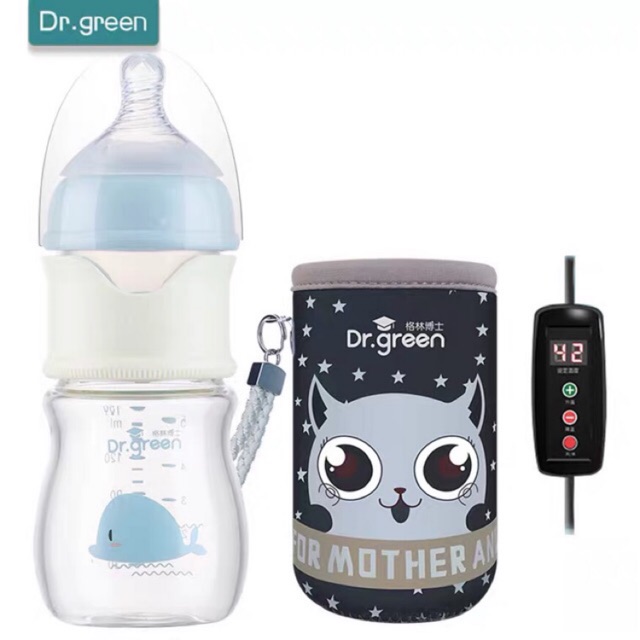 DR GREEN - BÌNH SỮA GIỮ NHIỆT 3in1