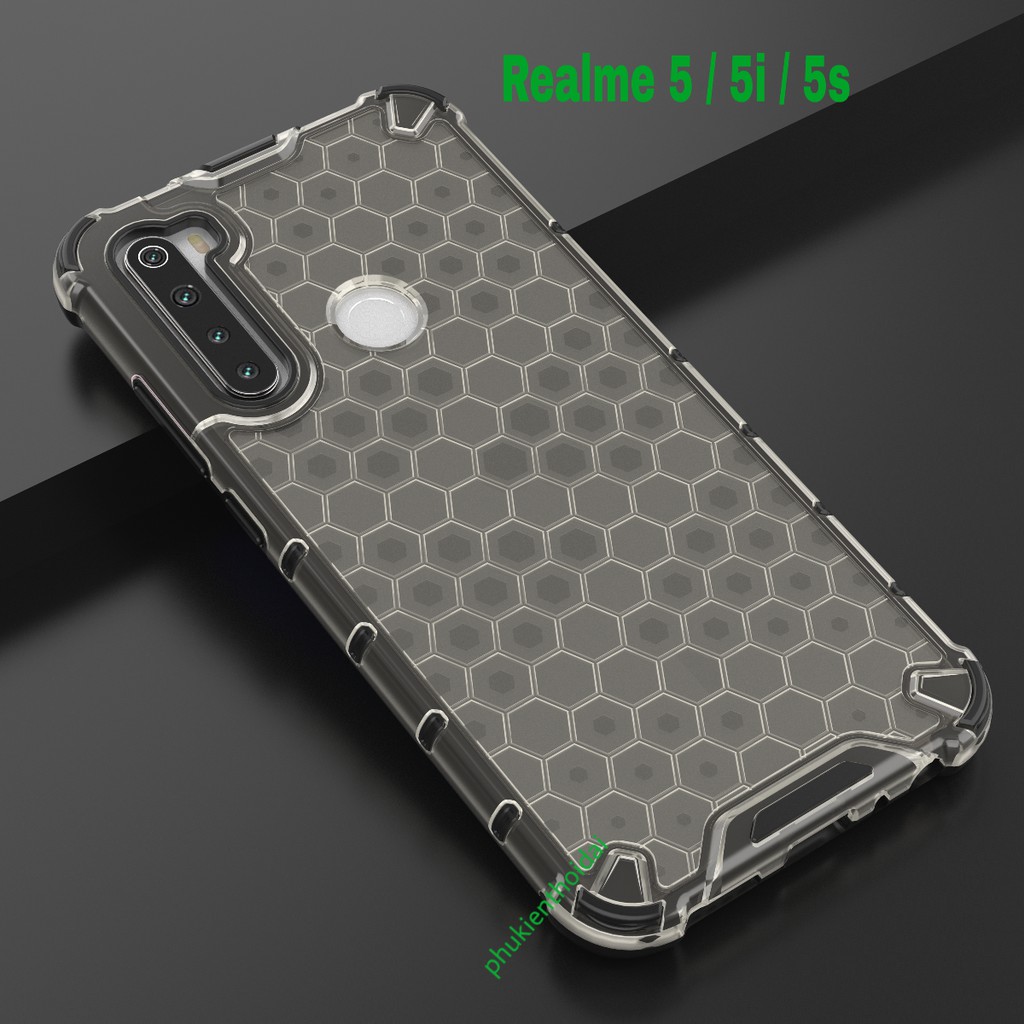Ốp lưng Oppo Realme Neo 2 / Q5 Pro / Neo 3 Realme 5i / 5s / 5i chống sốc vân tổ Ong kiểu dáng UAG cao cấp