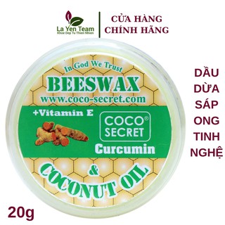 Kem Dưỡng Da Tinh Dầu Dừa Sáp Ong Tinh Chất Nghệ Coco Secret 20g