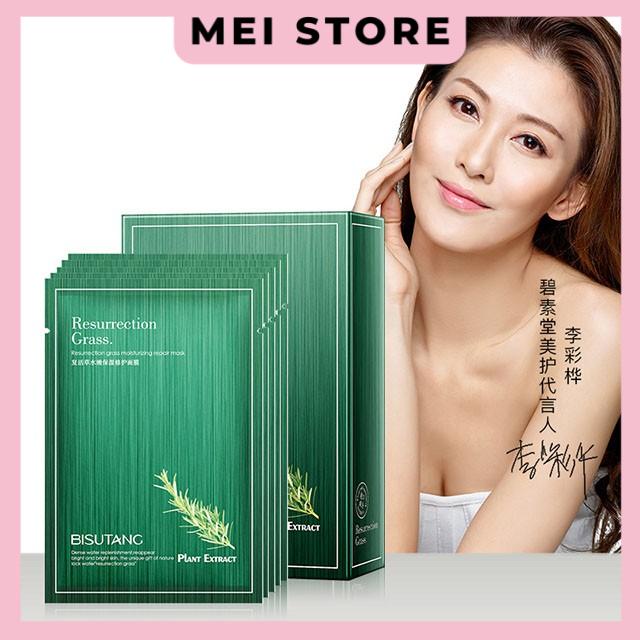 Mặt Nạ Bisutang Resurrection Grass Plant Extract Chiết Xuất Cỏ Thực Vật Trắng Da Dưỡng Ẩm