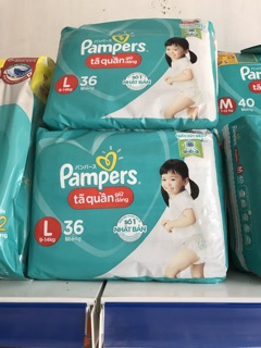 Bỉm Pamper quần M40/L36/XL32