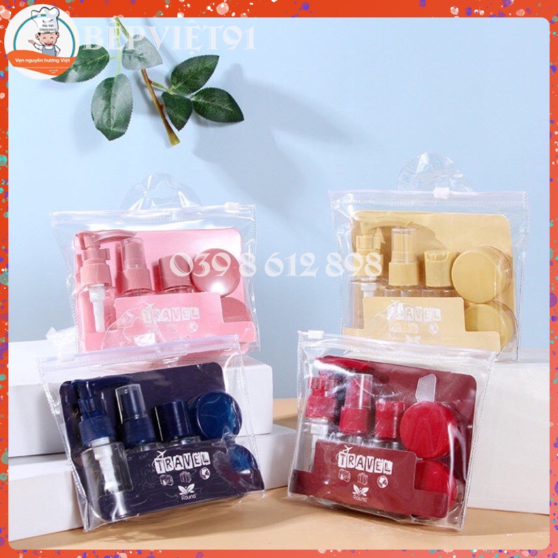 Set Chiết Mỹ Phẩm 5 Món Tiện Dụng  Khi Đi Du Lịch