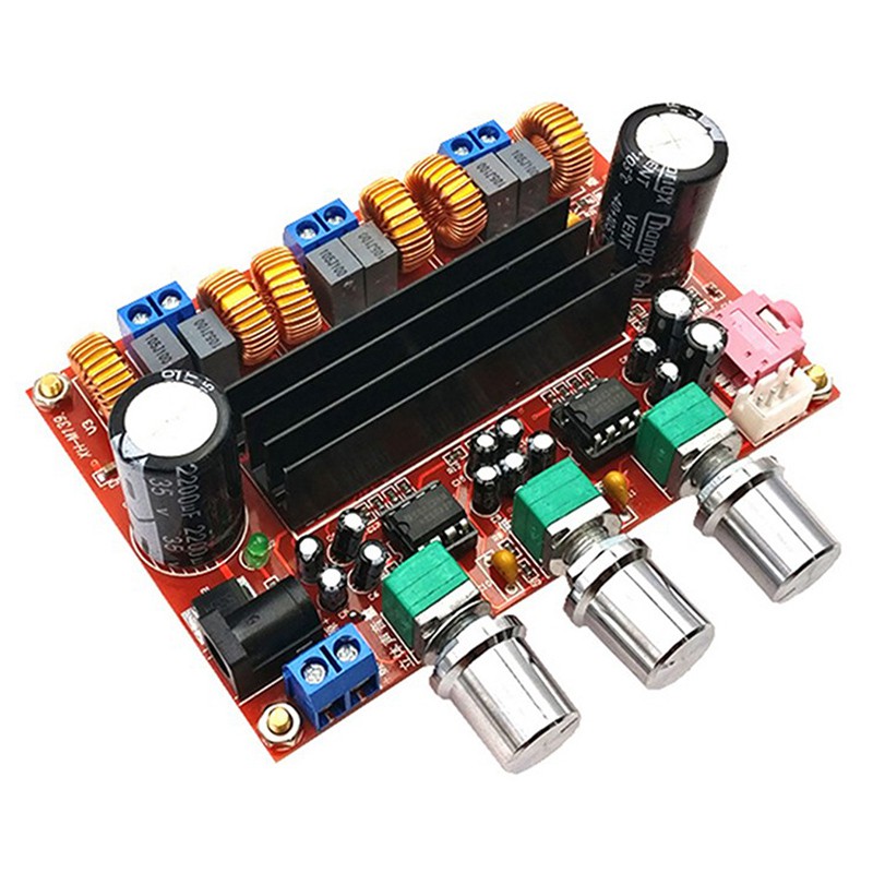 XH-M139 2.1 kênh Digital Power Amplifier Ban 12V-24V Wide Voltage TPA3116D2 2 * 50W + 100W khuếch đại âm thanh Board