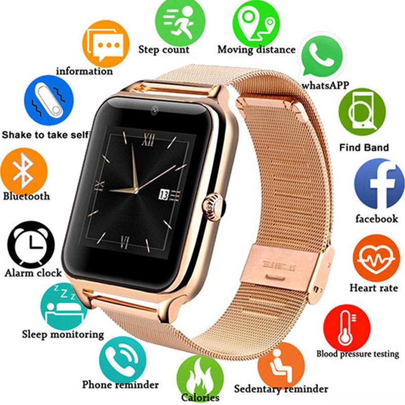 Đồng hồ thông minh đa năng Z60 kết nối Bluetooth hỗ trợ thẻ nhớ TF