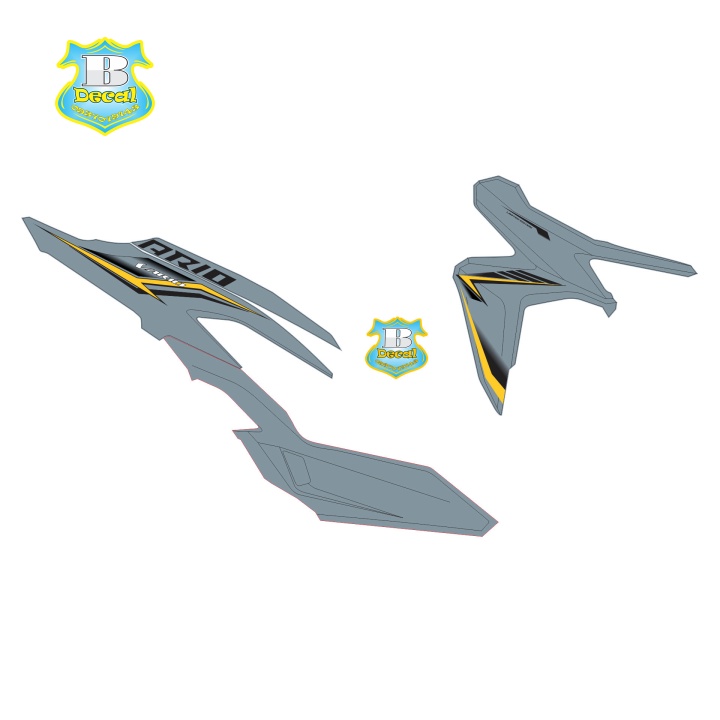 ( Quí khách vui lòng mang ra tiệm cho thợ dán ) Tem vario 150 30277 xám xi măng