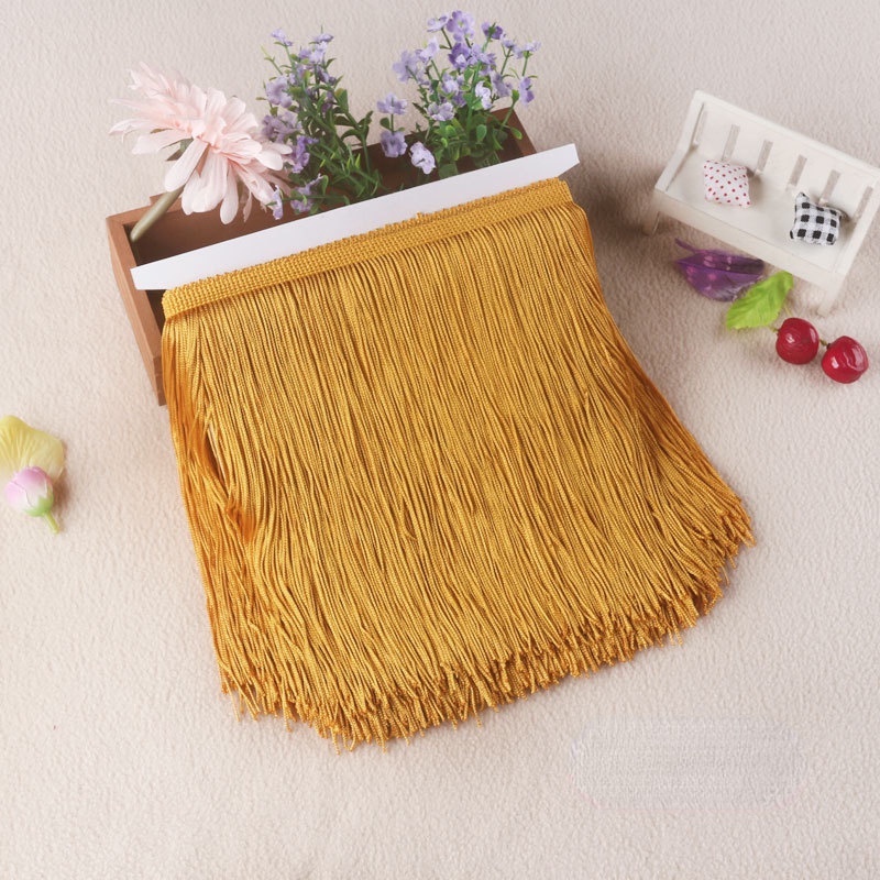 Dây Ruy Băng Ren Tua Rua Dài 20cm Dài 10 Yards Trang Trí Đa Ứng Dụng