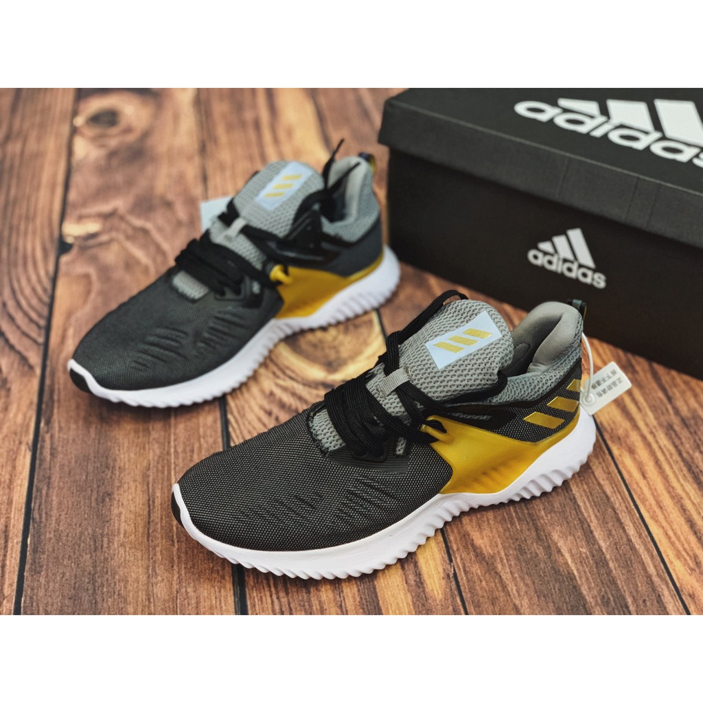 Giày nam Alpha Bounce Beyond 2M cao cấp nhẹ bền êm gym thời trang (đen vàng)