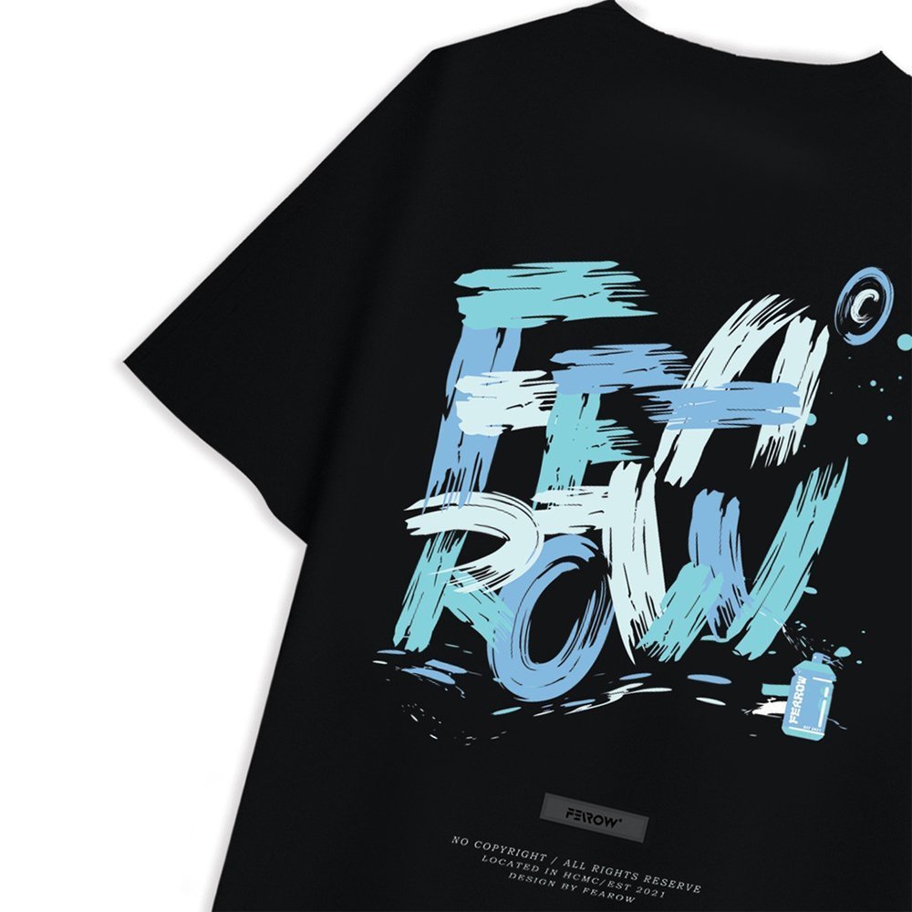 Áo thun Fearow Paint Brush Tee Áo Phông Tay lỡ nam nữ, áo unisex from rộng Vender-(V39)