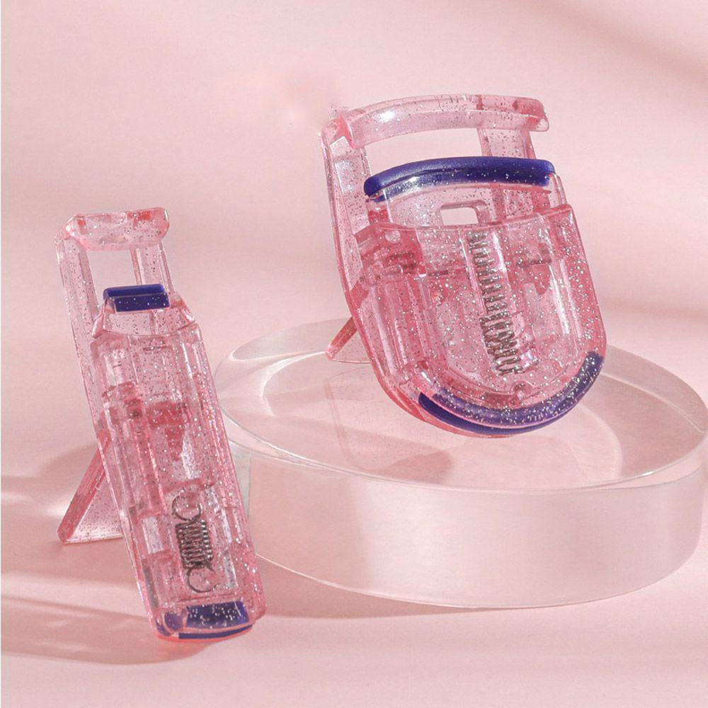 Kẹp Bấm Mi Mini Góc Rộng Màu Hồng Lấp Lánh Lâu Trôi CLEOES