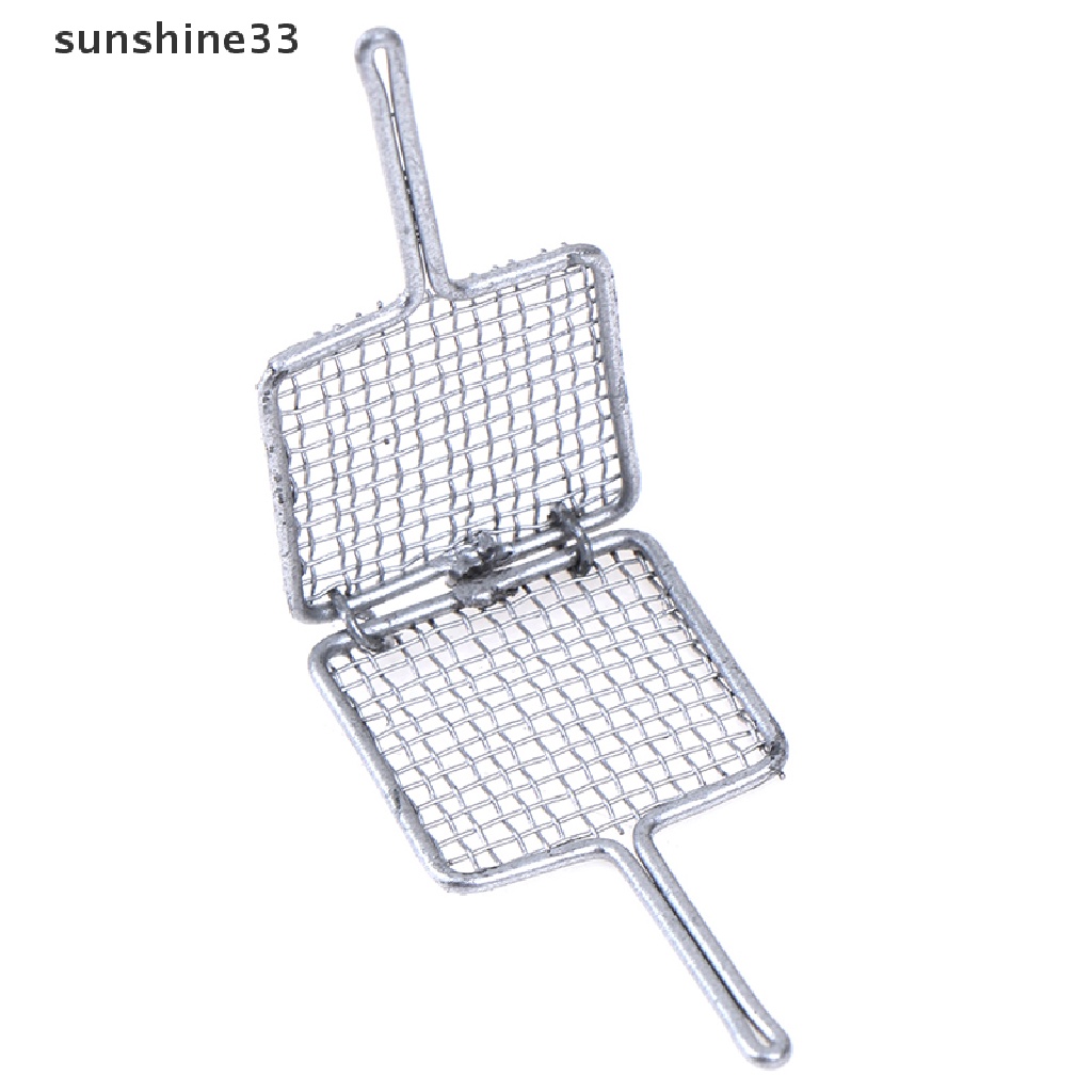 SU 1:12 Dollhouse Miniature Metal Silver Barbecue Clip Kitchen Toy n