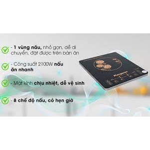 Bếp Từ Đơn Kangaroo KG-408i Cao Cấp Nhập Khẩu Chính Hãng Kính Cường Lực Siêu Bền Sang Trọng, Bảo hành 12 tháng