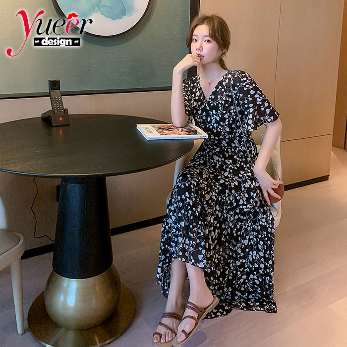 Đầm Voan Dáng Dài Qua Gối Size S-2xl Thời Trang Thanh Lịch Cho Nữ