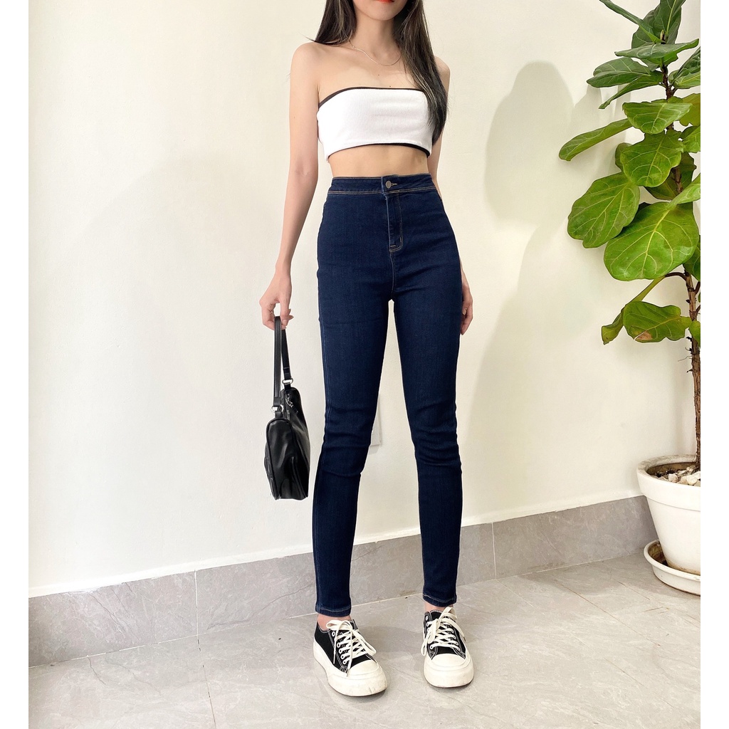 Quần Light / Dark blue wash skinny jeans 20decemberjeans mã 1109 | BigBuy360 - bigbuy360.vn