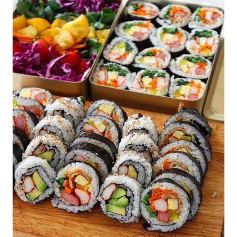 RONG BIỂN CUỘN CƠM, KIMBAP 240gr - 100 LÁ K-WOOK MẪU MỚI