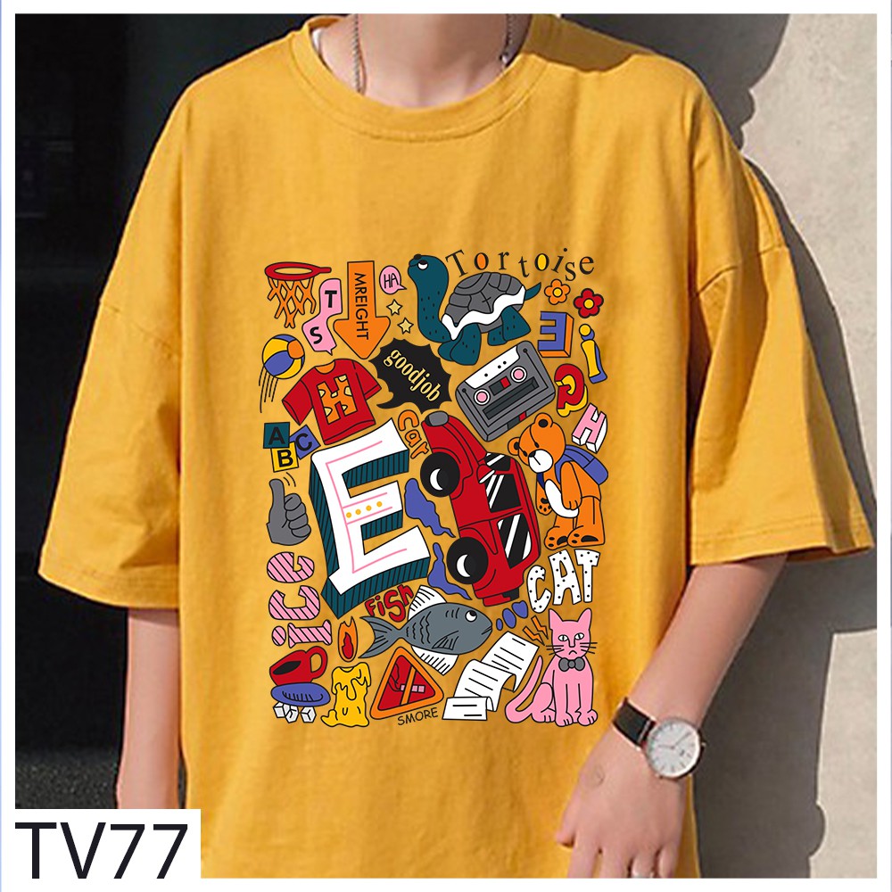 Áo Phông Trắng Nam Form Rộng 2s Clothing Áo Thun Nam Basic Tee Oversize Cotton Giá Rẻ In Hình Thời Trang Cá Tính TV77 | BigBuy360 - bigbuy360.vn