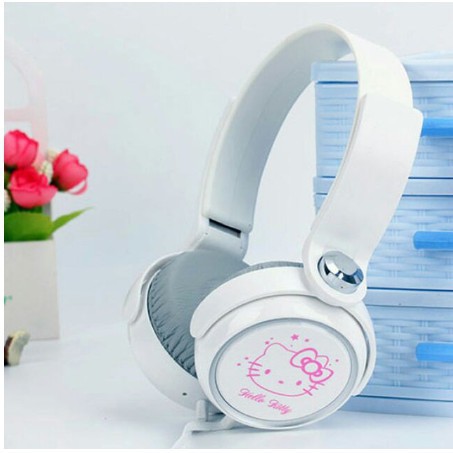 [ xả kho ] C96  Tai nghe Headphone - Tai nghe Mèo Hello Kitty Dễ Thương