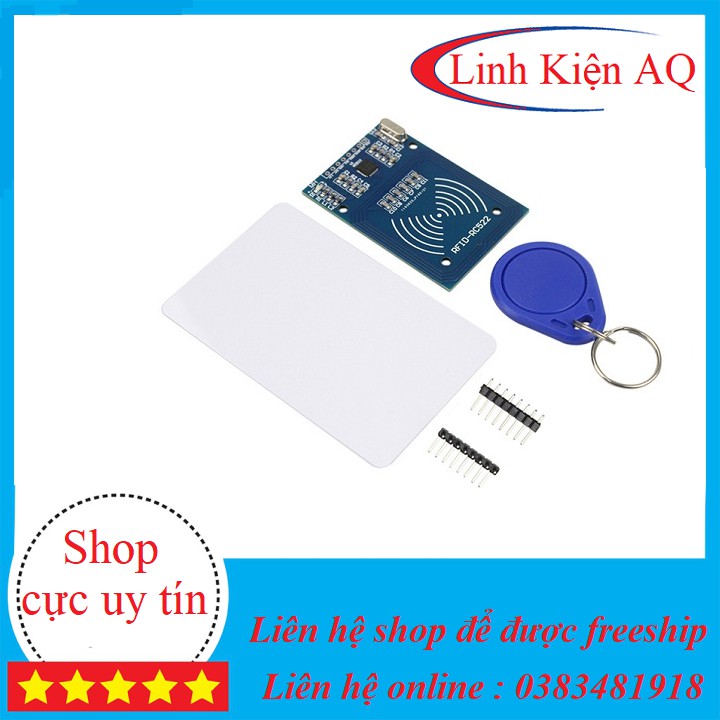 Mạch RFID RC522 NFC 13.56Mhz-linhkiendientu3m