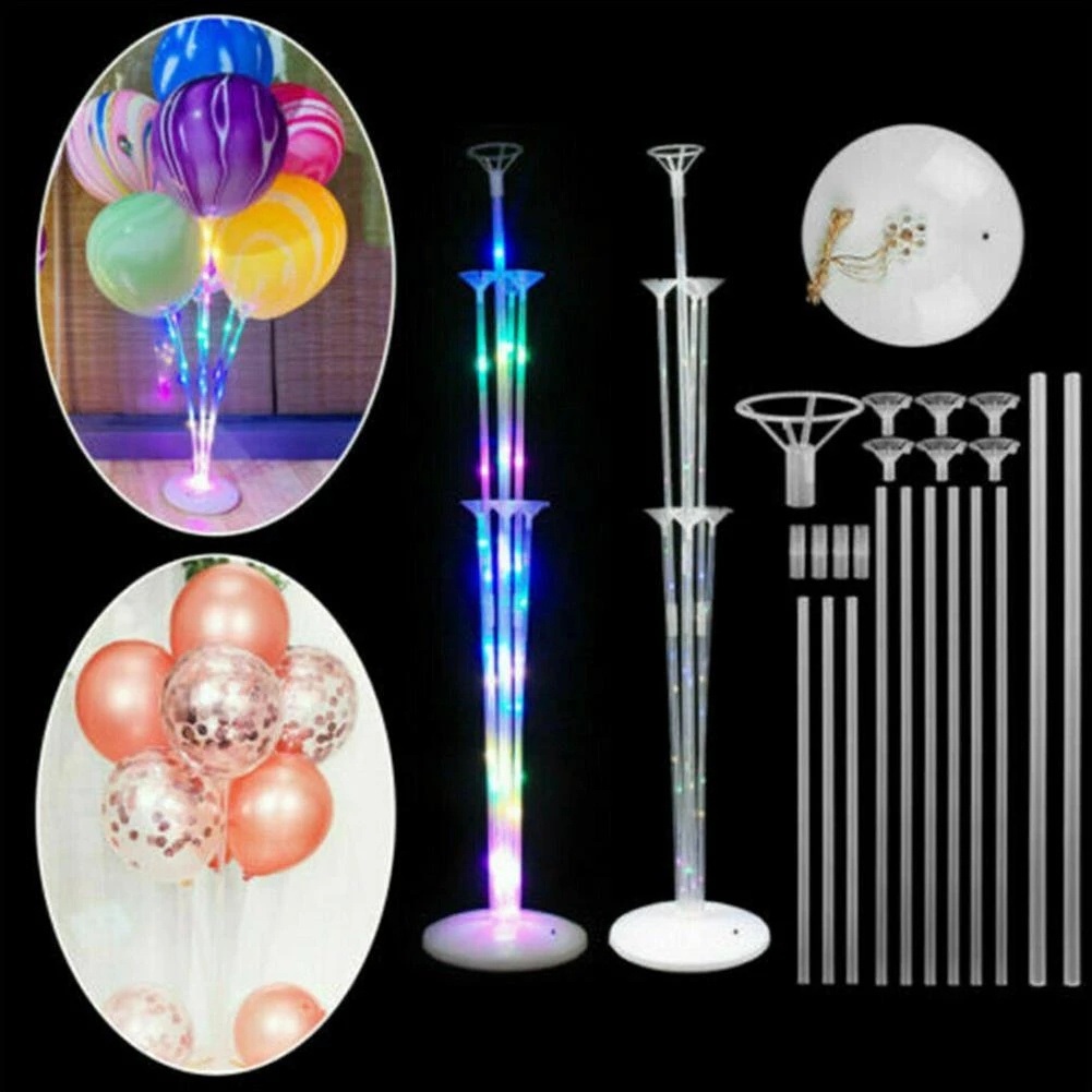 1 Bộ Giá Đỡ Gắn Bong Bóng Đèn LED Trong Suốt Trang Trí Tiệc Cưới Sinh Nhật