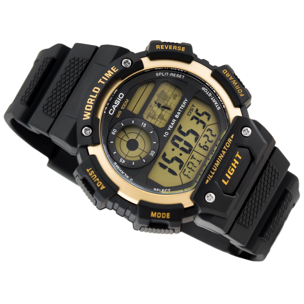 Đồng hồ nam dây nhựa Casio Standard chính hãng Anh Khuê AE-1400WH-9AVDF (51mm)