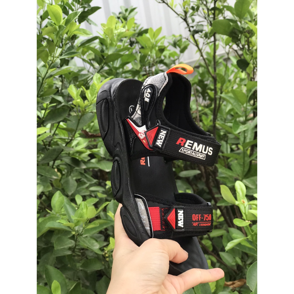 sandal bé trai dép quai hâu cho bé đi học đi chơi size đại  mũi tên quai vải êm chân khâu đế bền QCCC nội địa 21A11