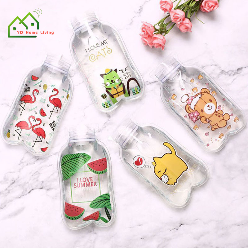 Túi Chườm Nóng Trong Suốt Họa Tiết Hoạt Hình Dễ Thương Sáng Tạo