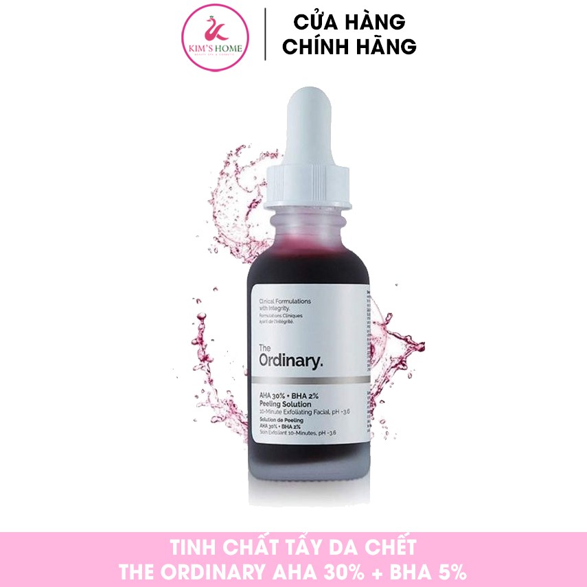 Tinh chất tẩy da chết The Ordinary AHA 30% + BHA 2% Peeling Solution