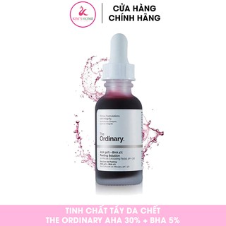 Tinh chất tẩy da chết The Ordinary AHA 30% + BHA 2% Peeling Solution