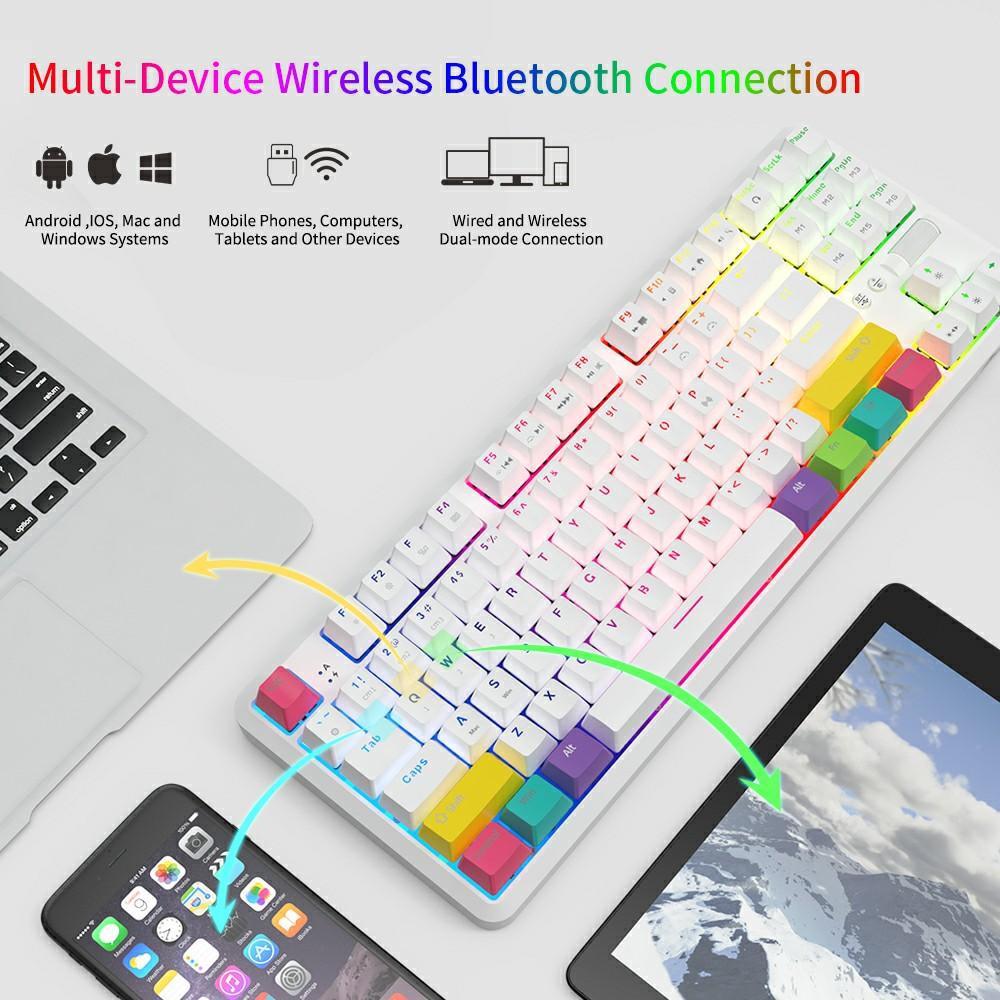 Bàn phím cơ Ajazz K870T Bluetooth/type C